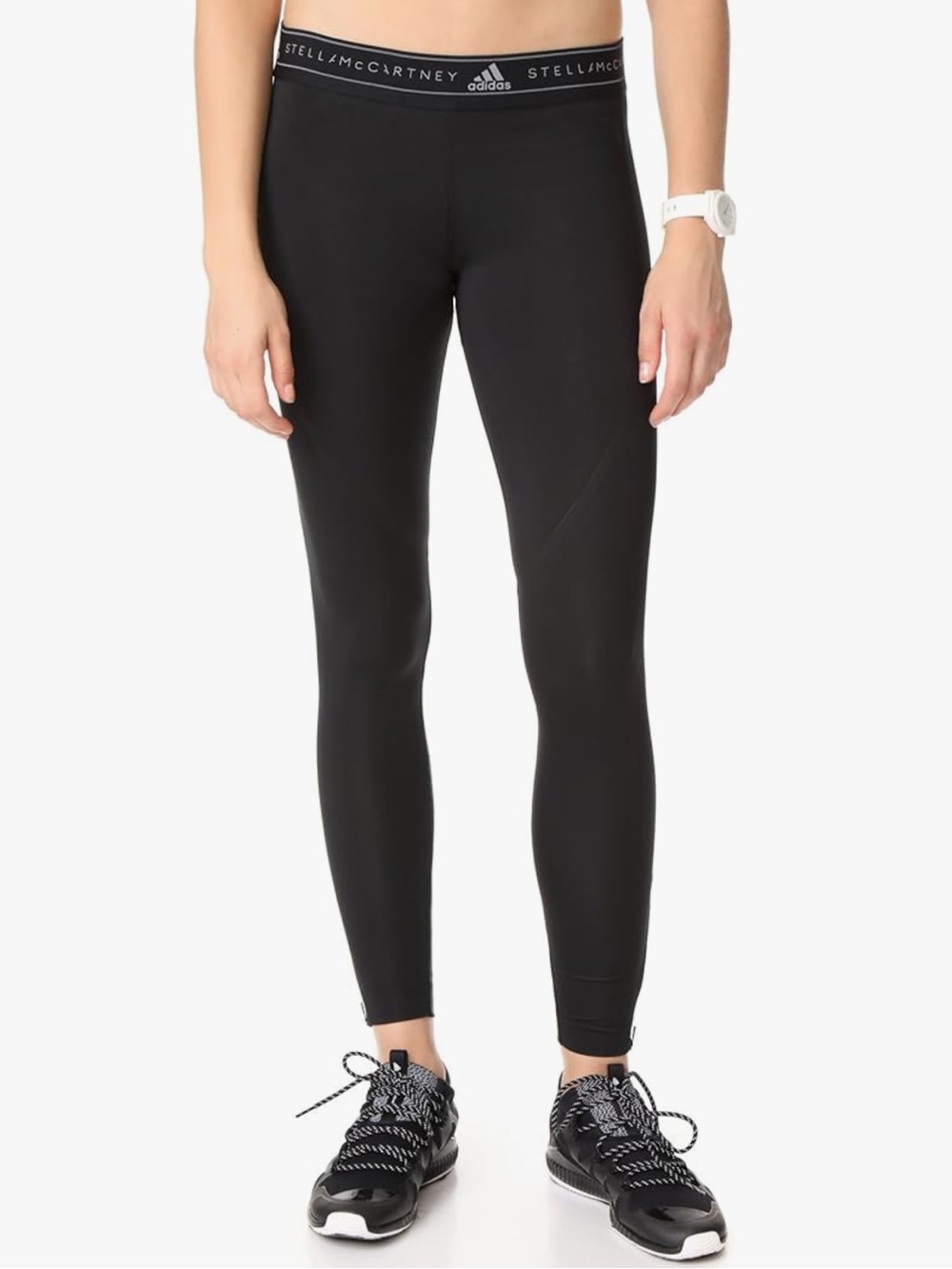 Adidas by Stella McCartney Women's Run Leo Tights, Black, Medium